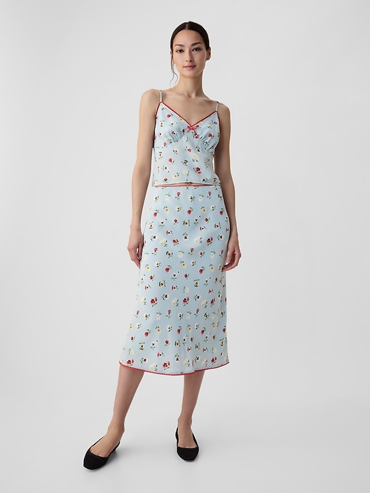 Image number 1 showing, Gap &#215 DÔEN Floral Midi Skirt