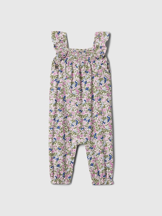 Image number 1 showing, Baby Smocked Floral One-Piece