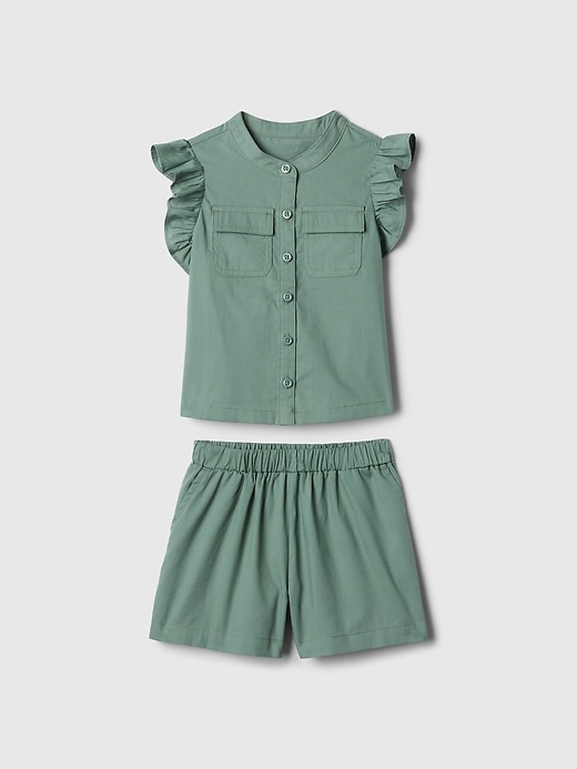 Image number 4 showing, babyGap Linen-Cotton Flutter Outfit Set
