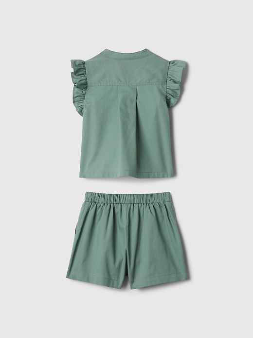 Image number 2 showing, babyGap Linen-Cotton Flutter Outfit Set