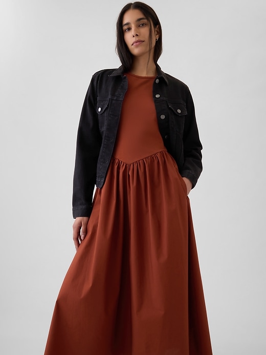 Image number 3 showing, Drop-Waist Midi Dress