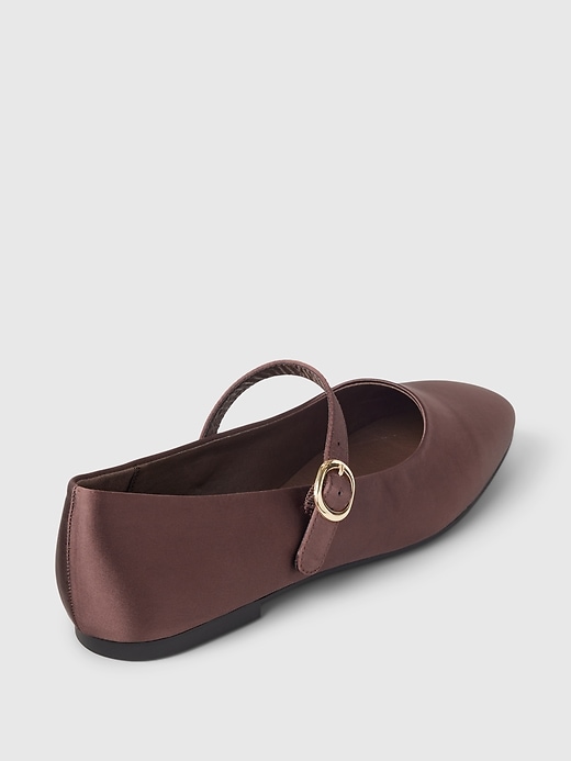 Image number 4 showing, Satin Ballet Flats