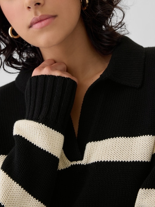 Image number 4 showing, Shrunken Polo Sweater