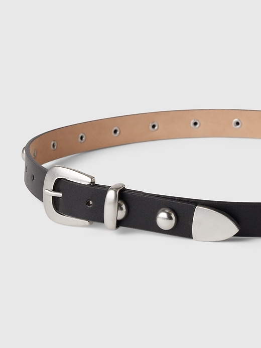 Image number 2 showing, Vegan Leather Studded Belt