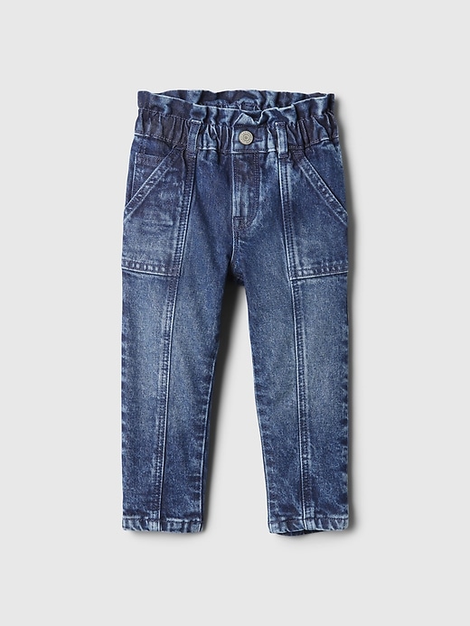 Image number 1 showing, Baby & Toddler Just Like Mom Ruffle Jeans