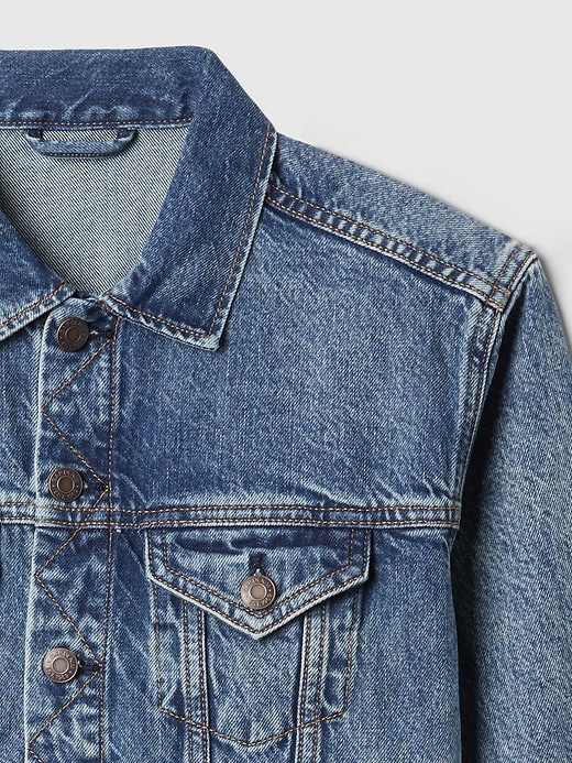 Image number 4 showing, Kids Organic Cotton Icon Denim Jacket