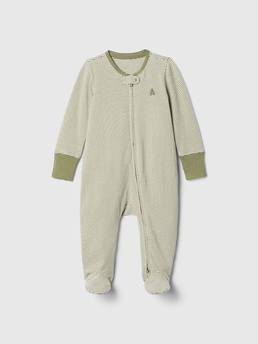 Image number 4 showing, Baby First Favorites Organic Cotton Footed One-Piece