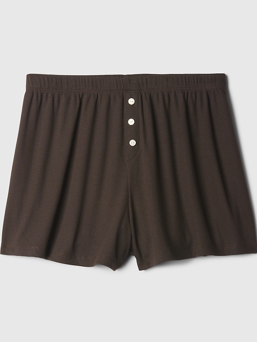 Image number 4 showing, Mini Rib PJ Shorts