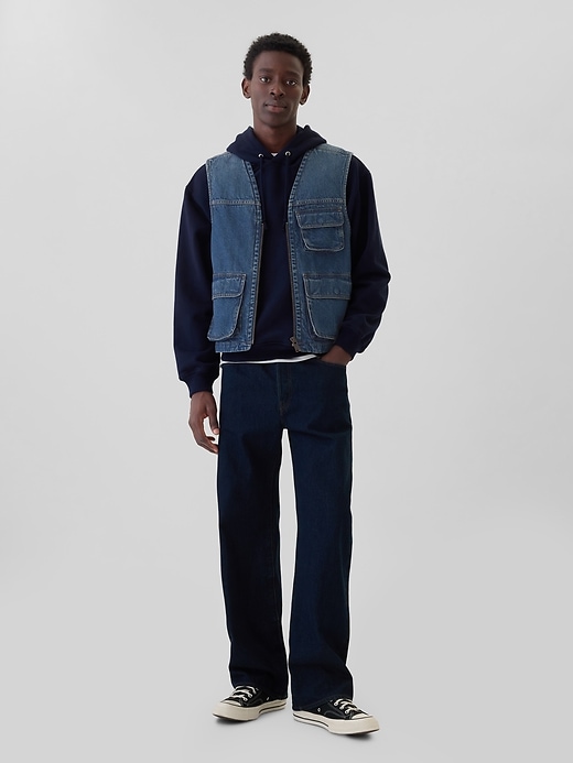 Image number 3 showing, Utility Denim Vest