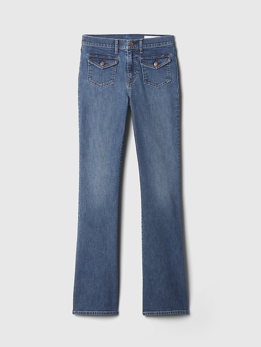 Image number 7 showing, Mid Rise Baby Boot Jeans