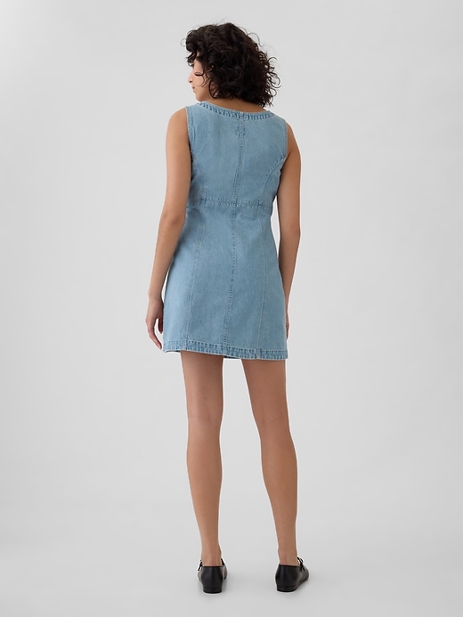 Image number 2 showing, Denim Mini Dress