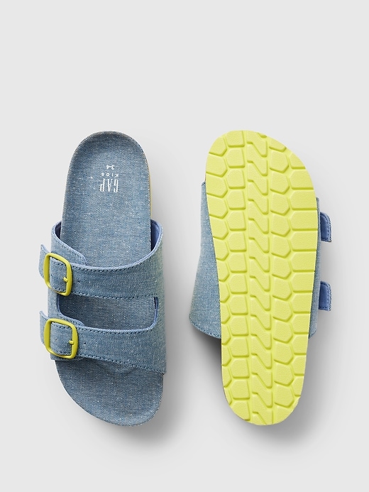 Image number 3 showing, Kids Chambray Sandals