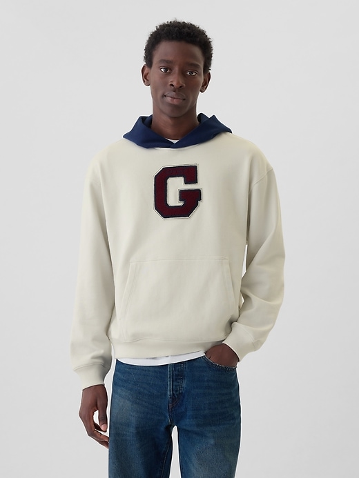 Image number 1 showing, Colorblock Varsity Logo Hoodie