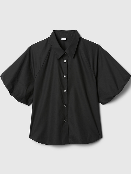 Image number 5 showing, Organic Cotton Bubble Sleeve Shirt