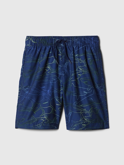 Image number 7 showing, Kids Recycled Printed Swim Trunks