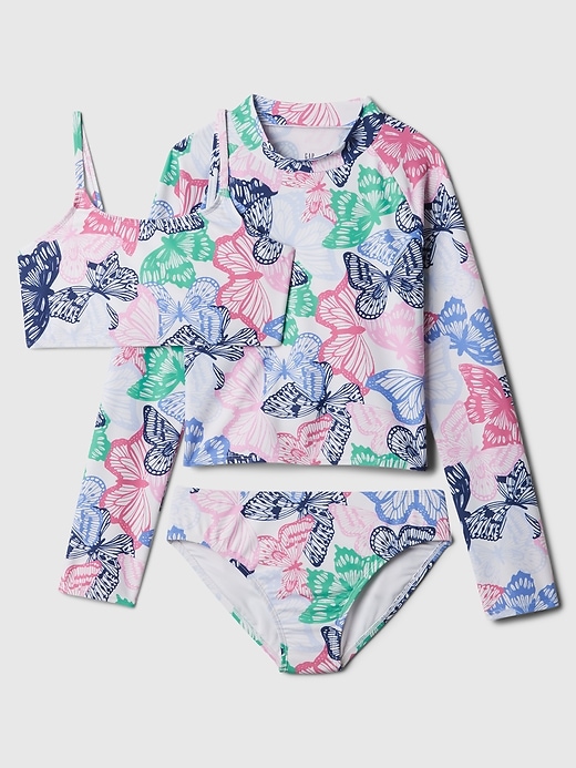 Image number 1 showing, Kids Rash Guard Swim Three-Piece