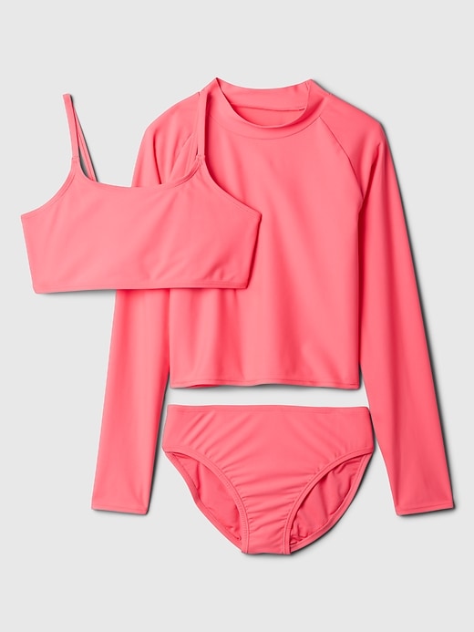 Image number 1 showing, Kids Rash Guard Swim Three-Piece