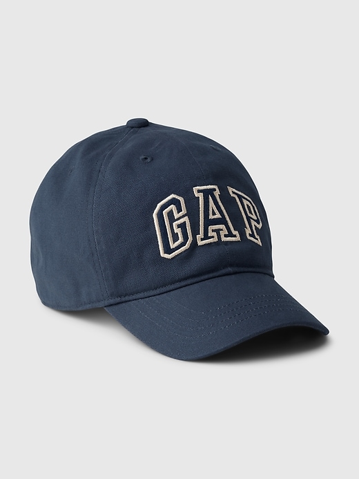 View large product image 1 of 1. Kids Organic Cotton Gap Arch Logo Baseball Hat