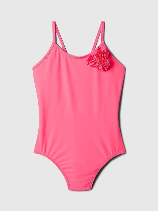 Image number 1 showing, Kids Floral Swim One-Piece
