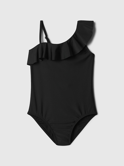 Image number 1 showing, Kids Asymmetric One-Piece Swimsuit