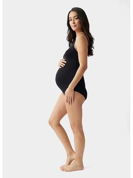 Image number 2 showing, Ingrid and Isabel Maternity Cooling Seamless Bodysuit