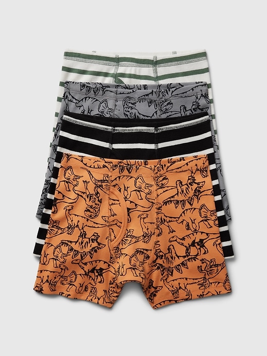 View large product image 1 of 1. Kids Organic Cotton Boxer Briefs (4-Pack)
