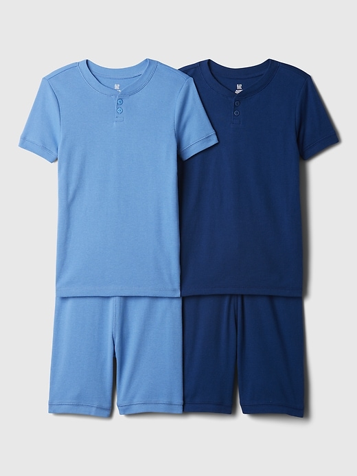 View large product image 1 of 1. Kids Organic Cotton Henley PJ Set (2-Pack)