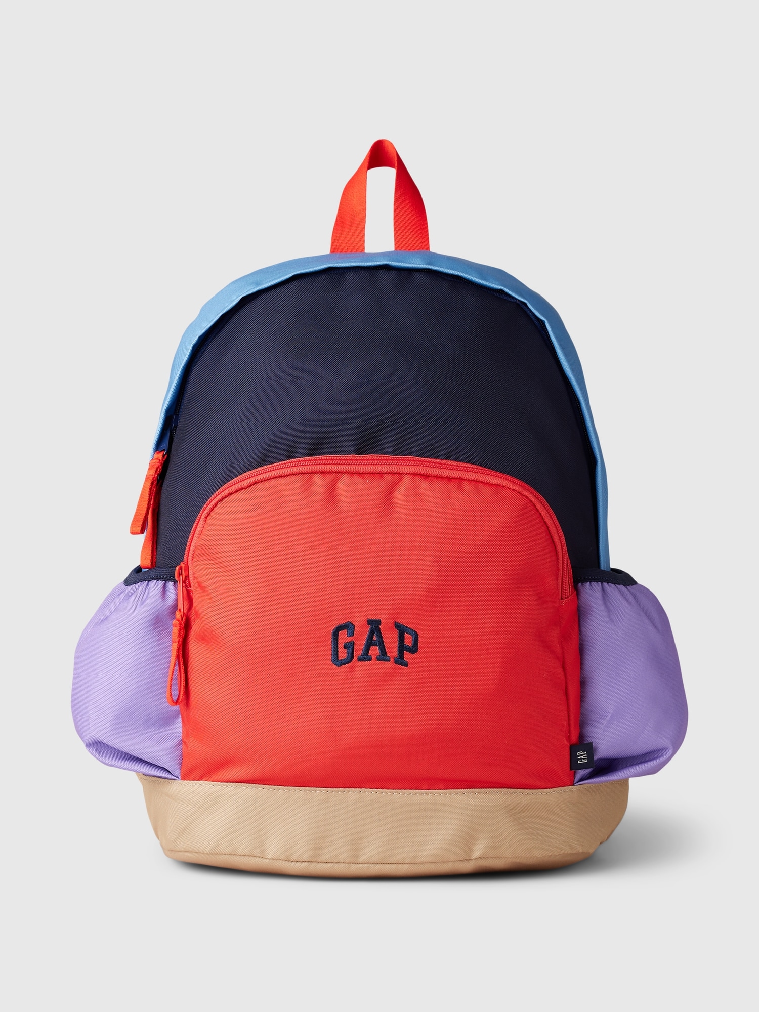 Kids Recycled Colorblock Logo Backpack