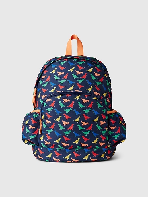 Image number 1 showing, Kids Recycled Dinosaur Backpack