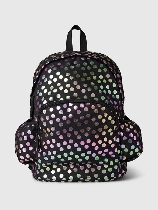 Image number 1 showing, Kids Recycled Metallic Dot Backpack