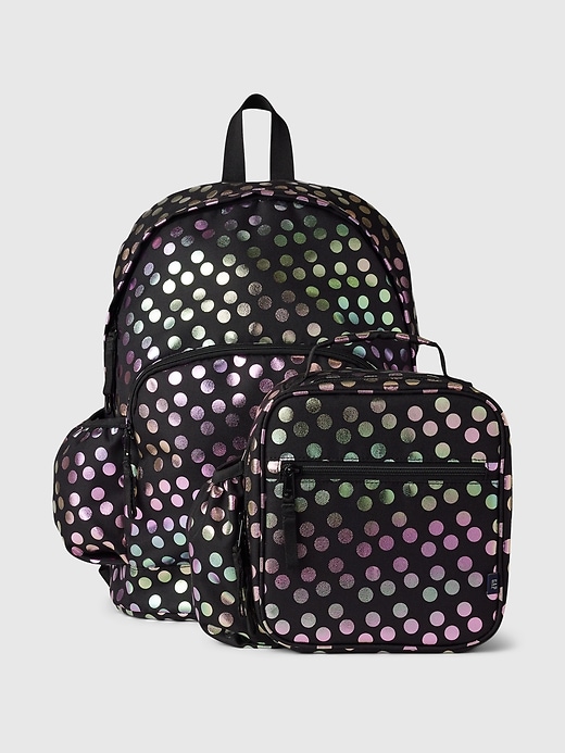 Image number 4 showing, Kids Recycled Metallic Dot Backpack