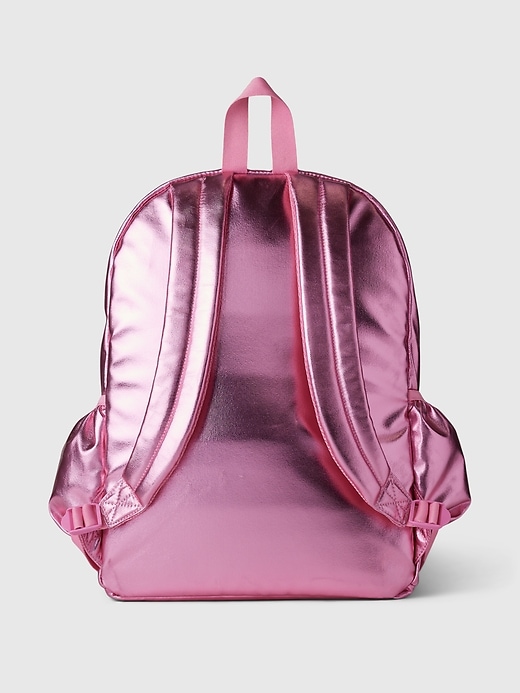 Image number 3 showing, Kids Recycled Metallic Heart Backpack