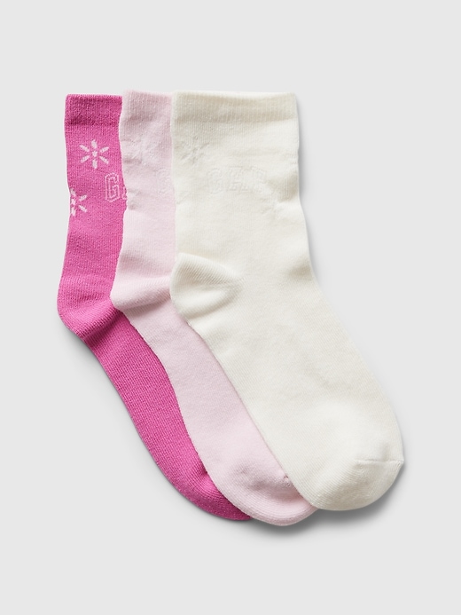View large product image 1 of 1. Kids Logo Crew Socks (3-Pack)