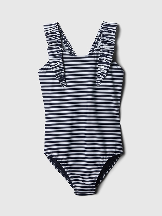 Image number 1 showing, Kids Ruffle One-Piece Swimsuit