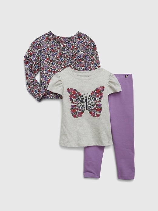 Image number 4 showing, babyGap Organic Cotton Mix and Match Three-Piece Outfit Set