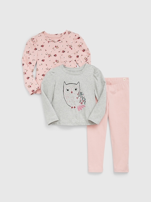 Image number 1 showing, babyGap Organic Cotton Mix and Match Three-Piece Outfit Set