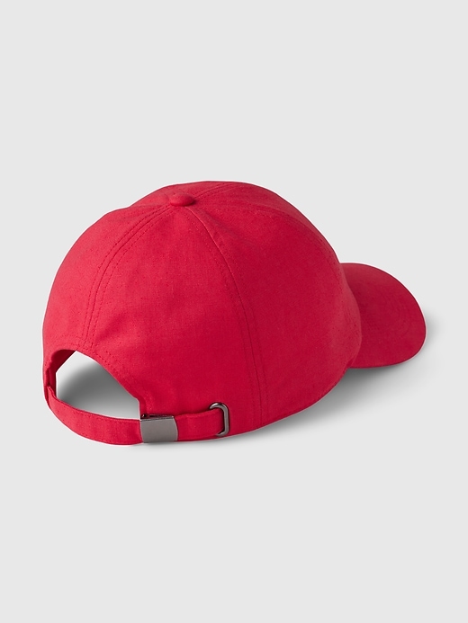 Image number 2 showing, Linen-Cotton Baseball Hat