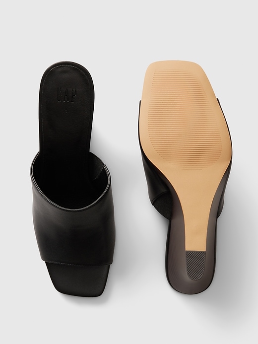 Image number 3 showing, Vegan Leather Wedge Heels
