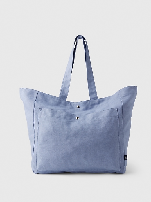 Image number 8 showing, Linen-Cotton Tote Bag
