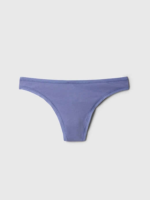 Image number 1 showing, Organic Stretch Cotton Thong