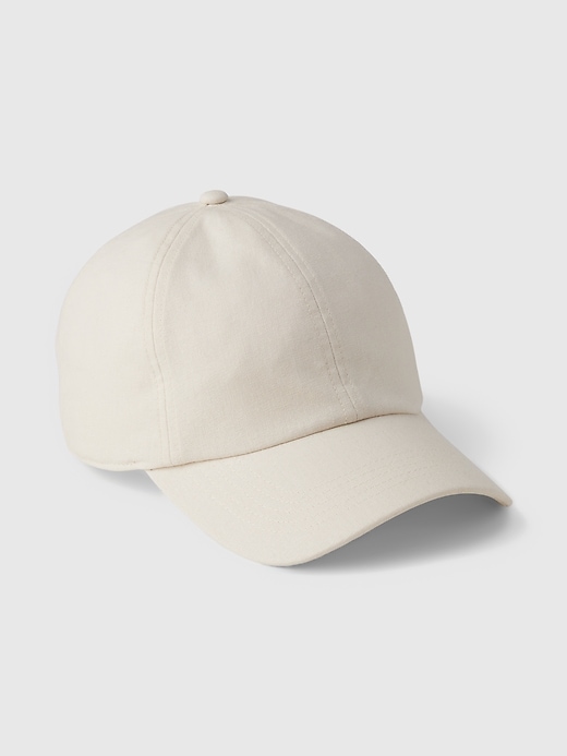 Image number 1 showing, Linen-Cotton Baseball Hat