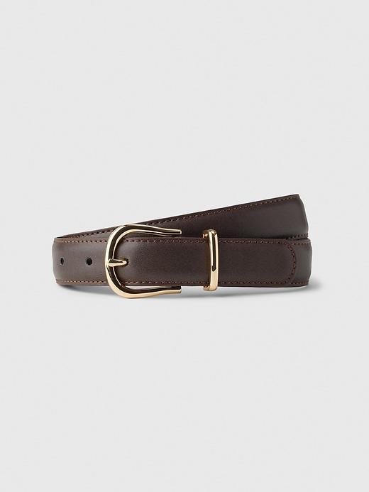 Image number 1 showing, Vegan Leather Belt