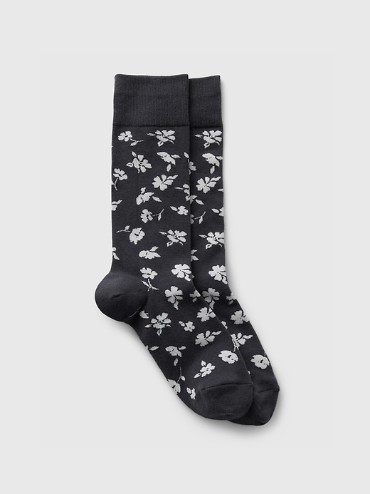 View large product image 1 of 2. Print Dress Socks