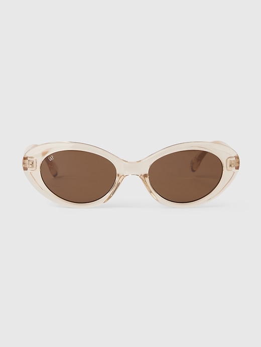View large product image 1 of 1. Retro Oval Sunglasses