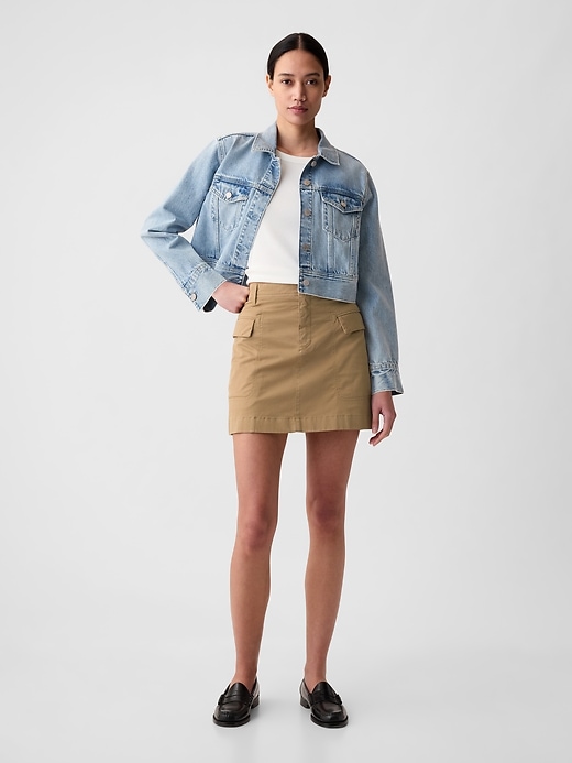 Image number 1 showing, Cargo Mini Skirt