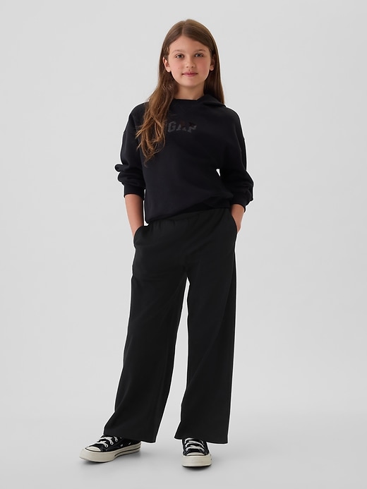 Image number 1 showing, Kids Wide-Leg Pull-On Pants