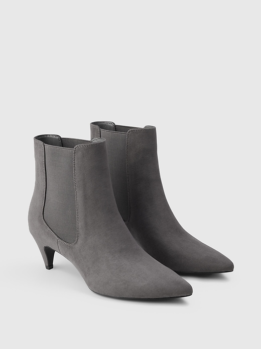 Image number 2 showing, Vegan Suede Pointy Boots