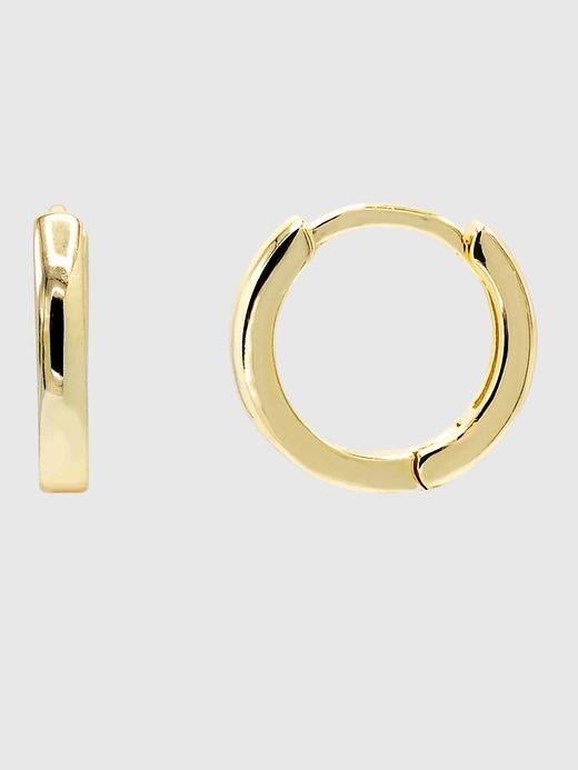 View large product image 1 of 1. Eden Plain Ring Huggie Earring