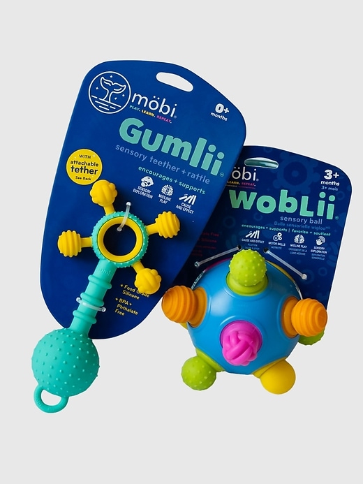 Image number 1 showing, Mobi Woblii and Gumlii Sensory Baby Toys Bundle