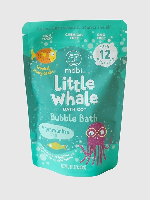 Image number 5 showing, Mobi Little Whale Aquamarine Bubble Bath Powder and Bath Toy Bundle